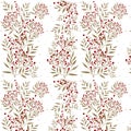 Vector pattern with red currant on white background Royalty Free Stock Photo