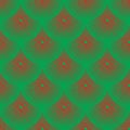 Vector pattern - red and green squamous Royalty Free Stock Photo