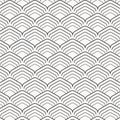 Vector pattern, repeating abstract linear scale fish.r, printing. Pattern is on swatches