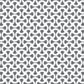 Vector pattern. Repeating geometric rounded element, stylish linear monochrome