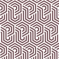 Vector pattern. repeating hexagon grid. Royalty Free Stock Photo