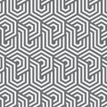 Vector pattern. repeating hexagon grid. Abstract stripped geometric background. Vector illustration. Royalty Free Stock Photo