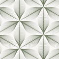 Vector pattern, repeating leaves on linear circles.