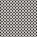 Vector pattern, repeating linear curve with geometric shape, stylish monochorme