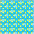 Vector pattern of a set of lemons symmetrically arranged