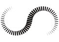 Vector black infinity symbol on white background