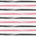 Pattern. Striped Hand Painted Background. Grunge Hipster Retro Sailor Stripes. Horizontal Lines Seamless Pattern. Summer o