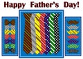 Vector pattern. Tie, bow, mustache. Design for Father`s Day