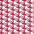 vector pattern on Valentine s Day, February 14 Love pencil and contur heart