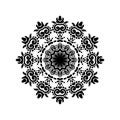 Vintage Mandala Design in White Background