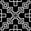 Black GEOMETRIC seamless pattern in white background