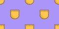 Vector pattern with yeliow pockets Royalty Free Stock Photo