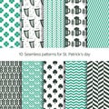 Vector patterns for St. Patrick's day