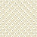 Vector Peach Green Gold Circles on White Seamless Repeat Pattern. Background for textiles, cards, manufacturing