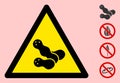 Vector Peanuts Warning Triangle Sign Icon