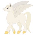 Vector pegasus with smile