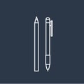 Vector of pen icons design Royalty Free Stock Photo