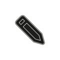 vector pencil icon, office equipment illustration - education tool, draw object