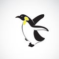 Vector of penguin design on white background., Polar. Bird icon. Easy editable layered vector illustration Royalty Free Stock Photo