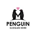 Penguin logo design vector template