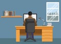 Vector people programing develop website and application