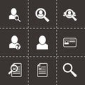 Vector people search icon set