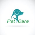 Vector of pet care shop design on white background. Dog and Cat.