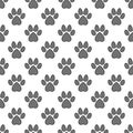 Vector Pet Paw Print simple Seamless Pattern Royalty Free Stock Photo