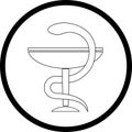 Vector pharma symbol