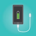 Vector of phone charging