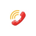 Vector Phone incoming call Icon. Phone ringing icon vector design