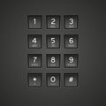 Vector phone keypad background. Eps10 Royalty Free Stock Photo