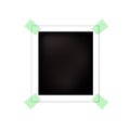 Vector Photo Frame, Blank Template, Isolated Card. Royalty Free Stock Photo