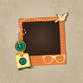 Vector photo frame Royalty Free Stock Photo