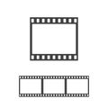 Vector photo frame icon. Film strip seamless Royalty Free Stock Photo