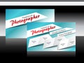 Vector photographer business card