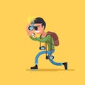 Vector photographer character