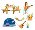 Vector picnic set.