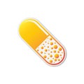 Vector Pill icon isolated Royalty Free Stock Photo