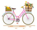 Vector Pink Bicycle