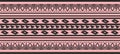 Vector pink and black seamless Indian patterns. Royalty Free Stock Photo