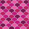 Vector Pink Geometric Fish Scales Texture Seamless Repeat Pattern Royalty Free Stock Photo