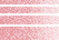 Vector Pink Pixel Texture Background Illustration Set Isolated On A White Background. Royalty Free Stock Photo