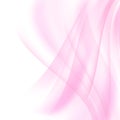 Vector pink and white background. Soft transparent pink waves. Royalty Free Stock Photo