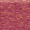 Vector pink zebra texture seamless repeat pattern background. Surface pattern design. Royalty Free Stock Photo