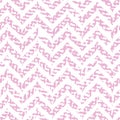 Vector pink zigzag textured horizontal lines