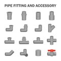 Pipe fitting vector