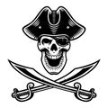 Vector Pirate skull