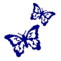 Vector pixel art of beautiful butterflies, illustration collection of butterflies icons. Pixel art - cool swag image