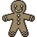 Vector pixel art cookie